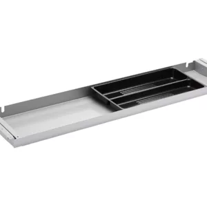 TecLines TUS006A Unterbau Schublade 186mm tief L, abschlie?bar, silber