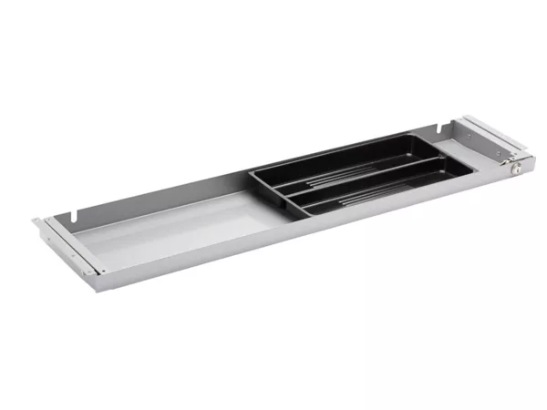 TecLines TUS006A Unterbau Schublade 186mm tief L, abschlie?bar, silber