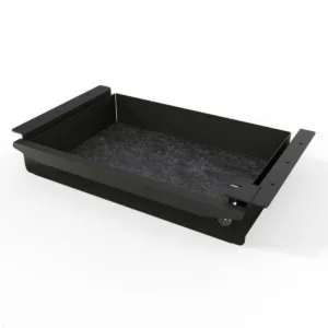 TecLines TUS018B ausziehbare Unterbau Schublade, abschlie?bar, schwarz