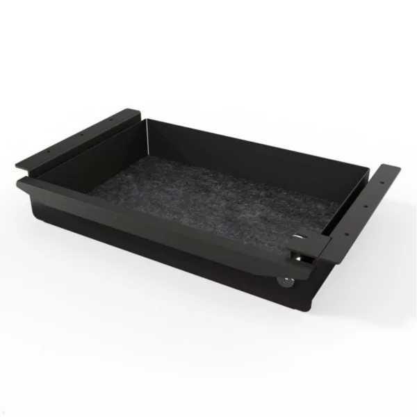 TecLines TUS018B ausziehbare Unterbau Schublade, abschlie?bar, schwarz