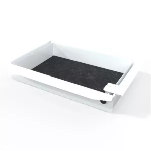 TecLines TUS018W ausziehbare Unterbau Schublade, abschlie?bar, wei?