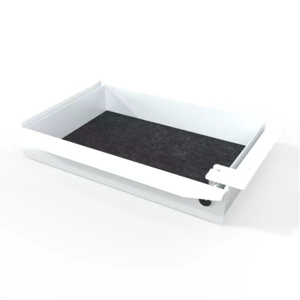 TecLines TUS018W ausziehbare Unterbau Schublade, abschlie?bar, wei?