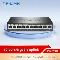 TP-LINK 10-Port 100M 8-Port Poe Switch 62W Enterprise Monitoring Netzwerk Switch Hub
