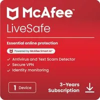 McAfee LiveSafe – 1 Gerät – 3-Jahres-Abonnement