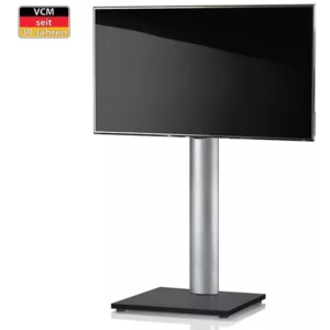 VCM Onu Schwarzlack TV St?nder ohne Regal ohne Rollen