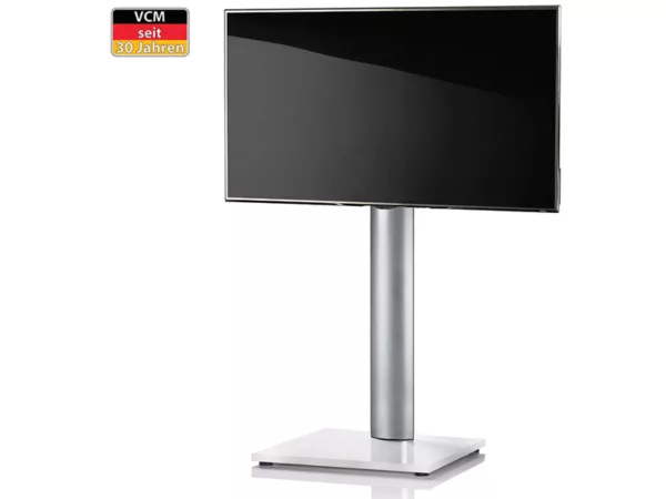 VCM Onu wei?lack TV St?nder ohne Regal ohne Rollen