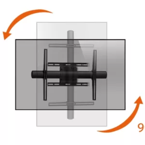 Vogels PFW 6858 Display Wandhalterung 90Grad drehbar (Pivot-Funktion) bis 65 Zol...
