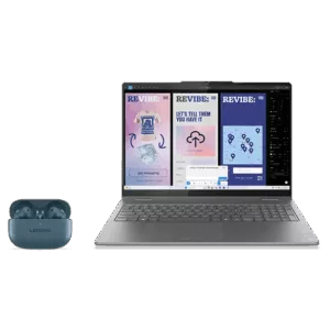 Lenovo Yoga 7 2-in-1 16" (U7-32GB-1TB) + Earbuds Intel® Core™ Ultra 7 258V Prozessor (LPE-Kerne bis zu 3,70 GHz P-Kerne bis zu 4,80 GHz / 32 GB MOP)/Windows 11 Home 64/1 TB SSD M.2 2242 PCIe 4.0 TLC