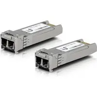 Ubiquiti - SFP (Mini-GBIC)-Transceiver-Modul - 10GbE - LC Multi-Mode - bis zu 300 m (Packung mit 2) (UACC-OM-MM-10G-D-2)