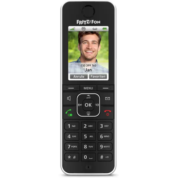 AVM FRITZ!Fon C6 Mobilteil (DECT) für Internet- und Festnetztelefonie in Schwarz – Bild 2