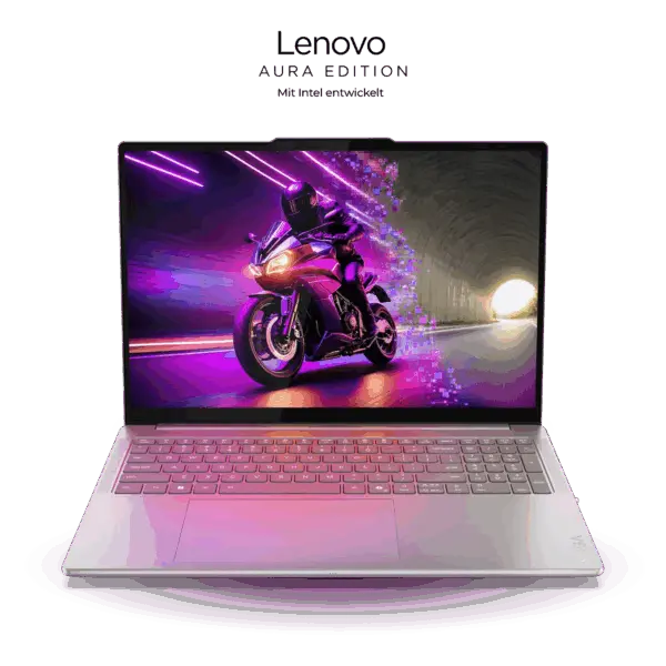 Lenovo Yoga Pro 9i Gen 10 Aura Edition (16" Intel) Intel® Core™ Ultra 7 255H Prozessor (E-Kerne bis zu 4,40 GHz P-Kerne bis zu 5,10 GHz)/Windows 11 Home 64/1 TB SSD M.2 2242 PCIe 4.0 TLC