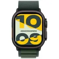 Apple Watch Ultra 2 GPS + Cellular 49mm Titan schwarz Alpine Loop dunkelgrün L