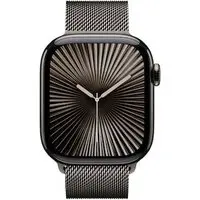 Apple Watch Series 10 LTE 42mm Slate Titangehäuse mit Slate Milanese Loop