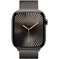 Apple Watch Series 10 LTE 46mm Slate Titangehäuse mit Slate Milanese Loop S/M