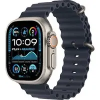 Apple Watch Ultra 2 LTE 49mm Titanium Natur Ocean Armband marine MX4D3FD/A