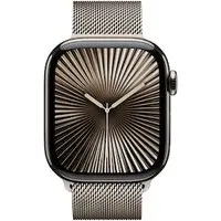 Apple Watch Series 10 LTE 42mm Natural Titangehäuse mit Natural Milanese Loop