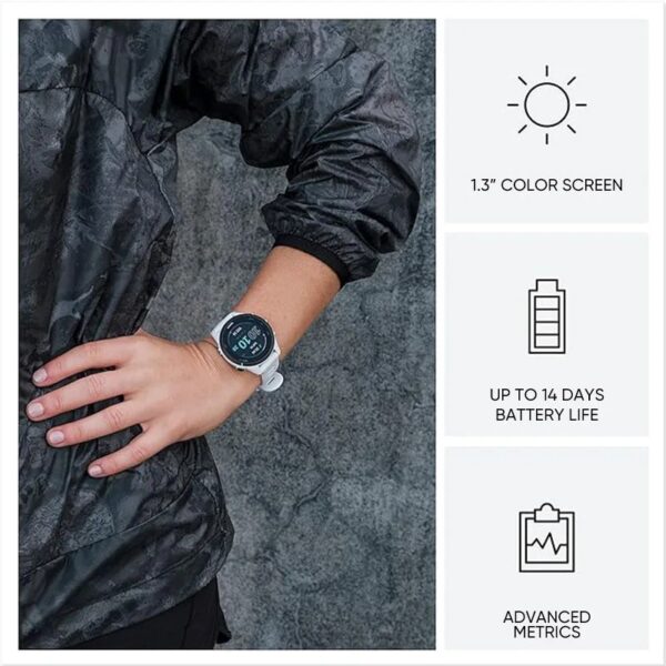 Garmin Vorläufer 1.3 Sport Smartwatch 46mm ''Farbbild schirm 14 Tage Akkulaufzeit 4GB RAM NFC – Bild 2