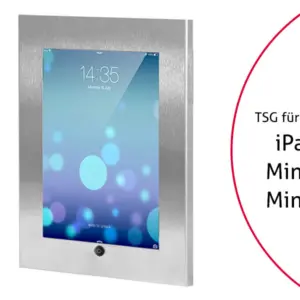 TabLines TSG027E Tablet Schutzgeh?use f?r Apple iPad Mini 4/5, HB, Edelstahl