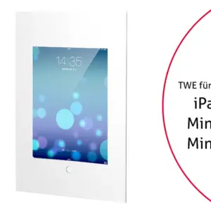 TabLines TWE018W Tablet Wandeinbau f?r Apple iPad Mini 4/5, HB, wei?