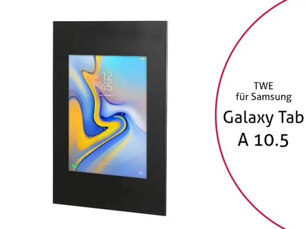 TabLines TWE067B Tablet Wandeinbau f?r Samsung Tab A 10.5, schwarz