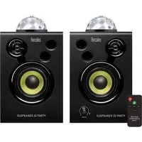 Hercules DJSpeaker 32 Party Aktiver Monitor-Lautsprecher 7.6cm 3 Zoll 30W 1 Paar