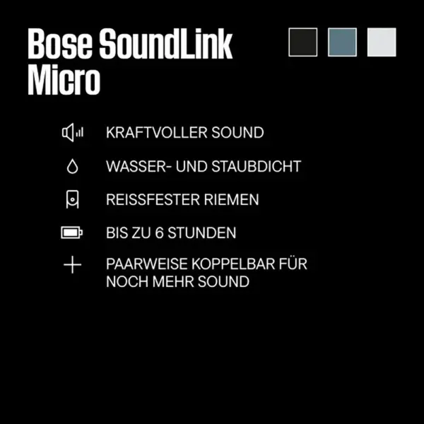 Bose Soundlink Micro tragbarer Lautsprecher Portable-Lautsprecher – Bild 4