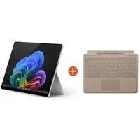 Microsoft Surface Pro (11. Edition) Copilot+ PC 13" OLED 2in1 Platin Snapdragon® X Elite 16GB/1TB SSD Win11 EP2-08379 ohne Netzteil inkl. MS Surface Pro Keyboard mit Stiftaufbewahrung Sand