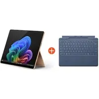 Microsoft Surface Pro (11. Edition) Copilot+ PC 13" OLED 2in1 Dune Snapdragon® X Elite 16GB/1TB SSD Win11 EP2-08389 ohne Netzteil inkl. MS Surface Pro Keyboard mit Stiftaufbewahrung saphir