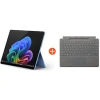Microsoft Surface Pro (11. Edition) Copilot+ PC 13" OLED 2in1 Saphir Snapdragon® X Elite 16GB/1TB SSD Win11 EP2-08390 ohne Netzteil inkl. MS Surface Pro Keyboard mit Stiftaufbewahrung platin