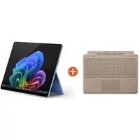Microsoft Surface Pro (11. Edition) Copilot+ PC 13" OLED 2in1 Saphir Snapdragon® X Elite 16GB/1TB SSD Win11 EP2-08390 ohne Netzteil inkl. MS Surface Pro Keyboard mit Stiftaufbewahrung Sand