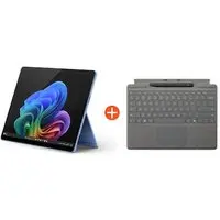 Microsoft Surface Pro (11. Edition) Copilot+ PC 13" OLED 2in1 Saphir Snapdragon® X Elite 16GB/1TB SSD Win11 EP2-08390 ohne Netzteil inkl. MS Surface Pro Keyboard mit Slim Pen platin