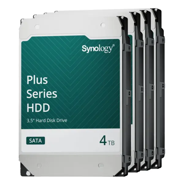 4er Pack Synology Plus HDD 4TB 3.5 Zoll SATA Interne CMR Festplatte – Bild 2