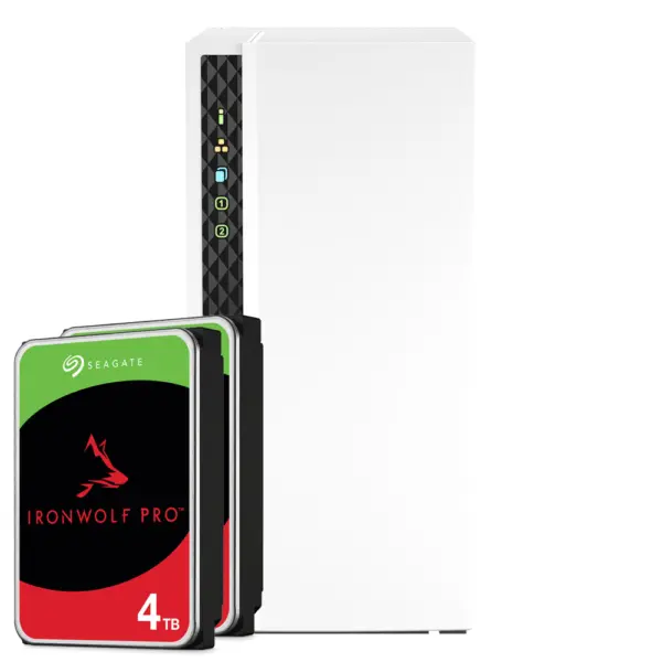 QNAP Systems TS-233 8TB Seagate IronWolf Pro NAS-Bundle NAS inkl. 2x 4TB Seagate IronWolf Pro 3.5 Zoll SATA Festplatte – Bild 2