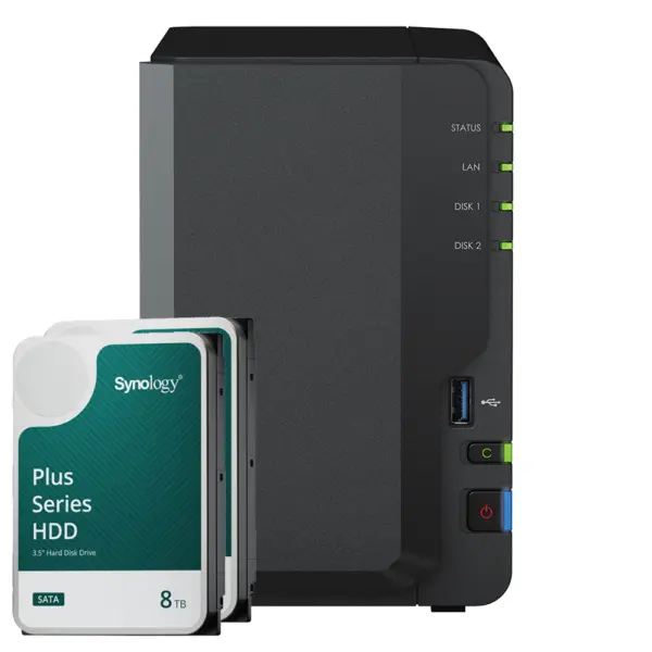 Synology DS223 16TB Plus HDD NAS-Bundle NAS inkl. 2x 8TB Synology Plus HDD 3.5 Zoll SATA – Bild 2