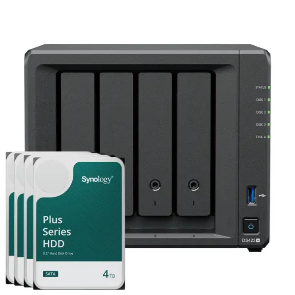 Synology DS423+ 16TB Synology Plus HDD NAS-Bundle NAS inkl. 4x 4TB Synology Plus HDD 3.5 Zoll SATA – Bild 2