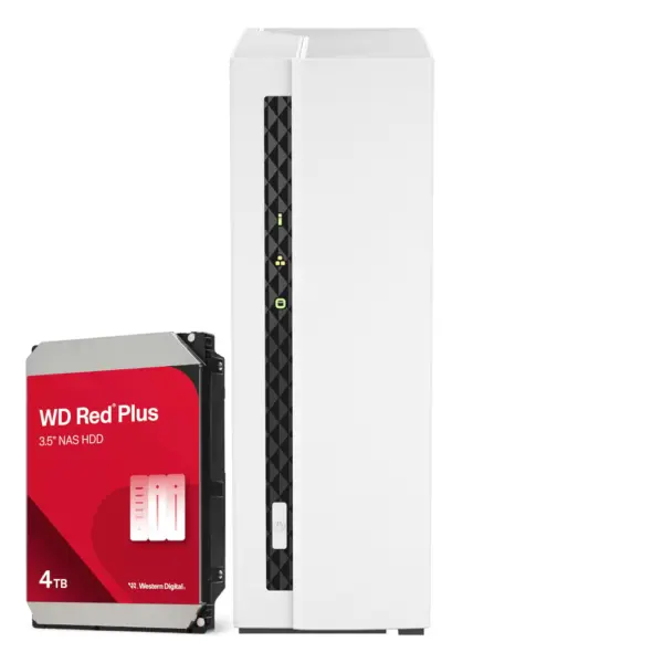 QNAP TS-133 4TB WD Red Plus NAS-Bundle NAS inkl. 1x 4TB WD Red Plus 3.5 Zoll SATA Festplatte – Bild 2