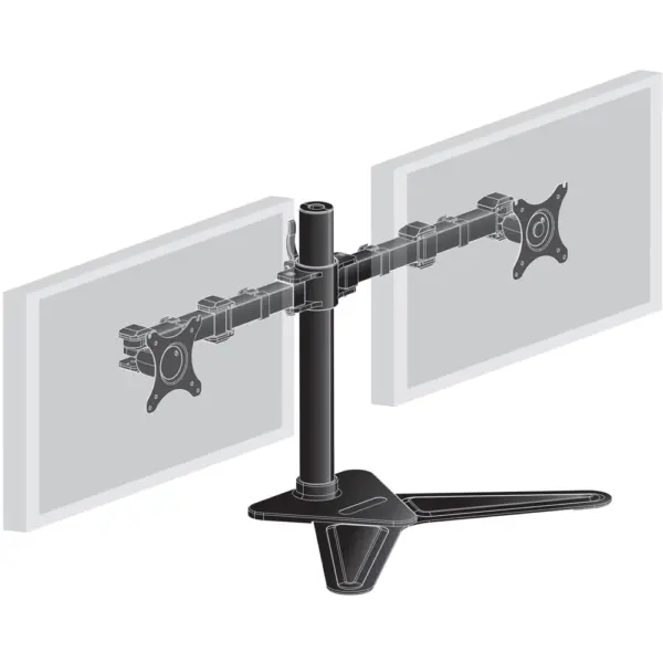 Iiyama DS1002D-B1 - Tisch-Standfuß für zwei Monitore (10 bis 30 Zoll) – Bild 2