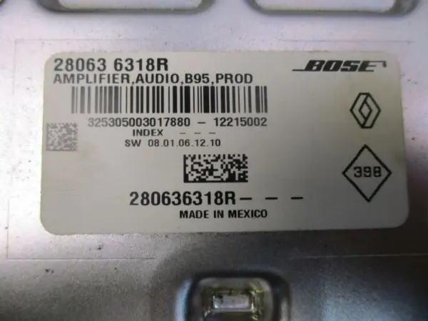 Audio-Verstärker RENAULT MEGANE III SCHRÄGHECK (BZ0/1) 1.5 DCI BOSE,280636318R 81 KW – Bild 4