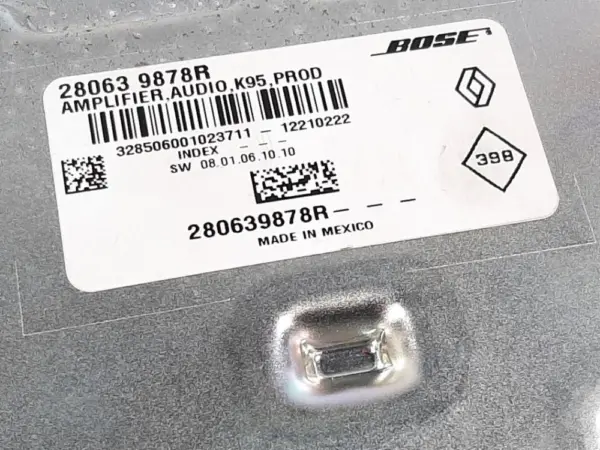 Audio Verstärker BOSE Megane III Grandtour (KZ) Combi 5-drs 1.5 dCi 110 (K9K-656(K9K-G6)) 2012 (280639878R, 12210222) – Bild 5