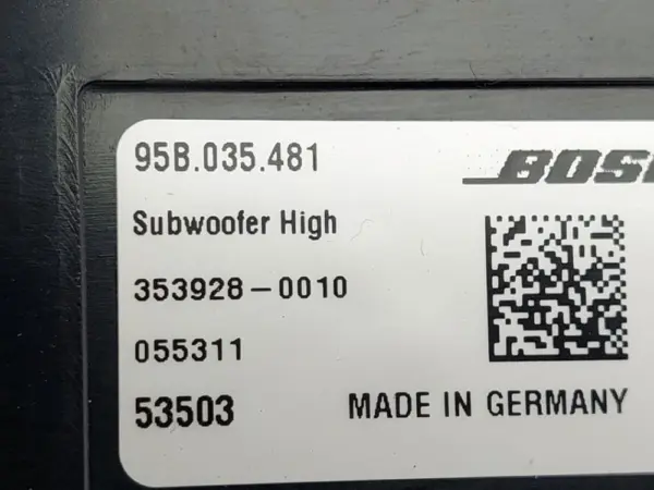 Subwoofer BOSE Macan (95B) SUV 3.0 S Diesel V6 24V (MCT.BA(Euro 6)) 2015 (95B035481, 53503) – Bild 5