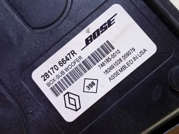 Subwoofer BOSE Megane IV (RFBB) Hatchback 5-drs 1.8 TCe 16V RS 280 (M5P-404(M5P-P4)) 2019 (281706647R, 281706647R) – Bild 4