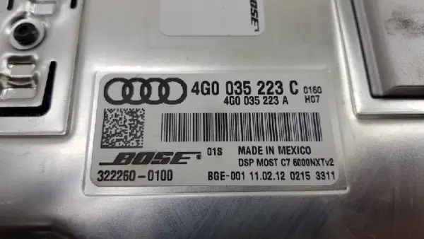 Audio Verstärker Bose A6 (C7) Sedan 3.0 TDI V6 24V (CLAB) 2012 (4G0035223C, 4G0035223A) – Bild 4
