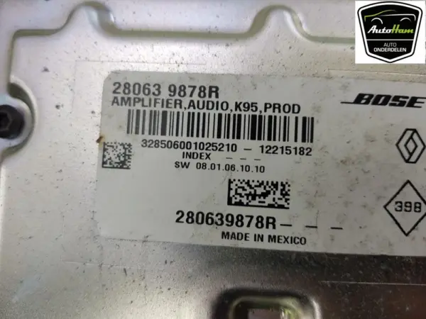 Audio Verstärker BOSE Megane III Grandtour (KZ) Combi 5-drs 1.5 dCi 110 (K9K-636(K9K-A6)) 2012 (280639878R) 280639878R – Bild 5