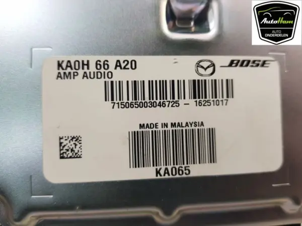 Audio Verstärker BOSE CX-5 (KE,GH) SUV 2.2 SkyActiv-D 16V 2WD (SH) 2017 (KA0H66A20) – Bild 5