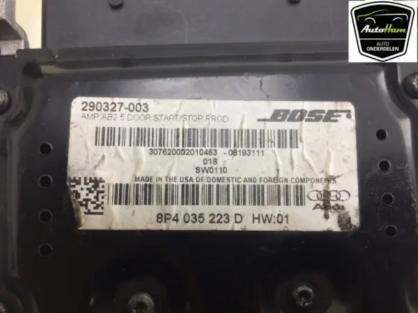 Audio Verstärker Bose A3 (8P1) Hatchback 3-drs 2.0 16V FSI (AXW) 2004 (8P4035223D, 8P3035223A) – Bild 4