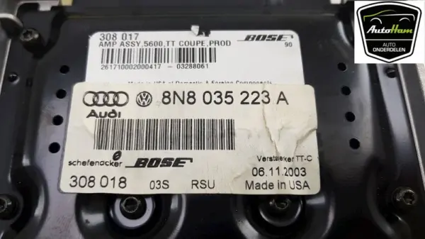 Audio Verstärker Bose TT (8N3) Coupé 3.2 V6 24V Quattro (BHE) 2003 (8N8035223A) 8N8035223A – Bild 4