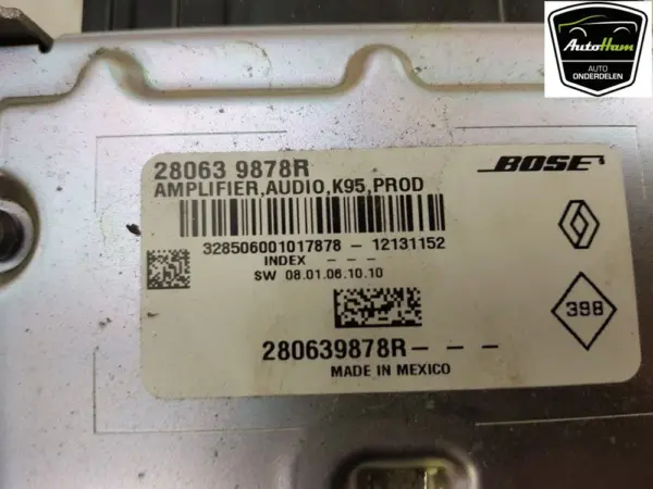 Audio Verstärker BOSE Megane III Grandtour (KZ) Combi 5-drs 1.5 dCi 110 (K9K-636(K9K-A6)) 2012 (280639878R) 44197679 – Bild 5