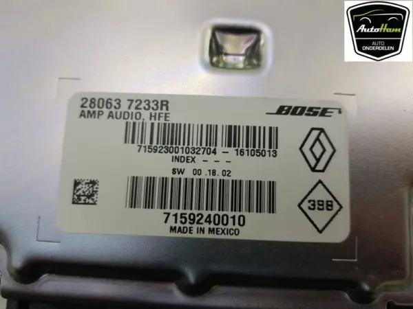 Audio Verstärker BOSE Kadjar (RFE) SUV 1.6 dCi 4x4 (R9M-E414) 2017 (280637233R) – Bild 5