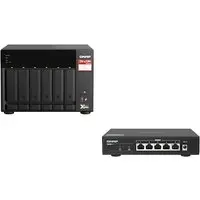 QNAP TS-673A-SW5T TS-673A-8G + QSW-1105-5T 2