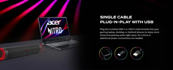 Acer Nitro Gaming-Soundbar – Bild 2